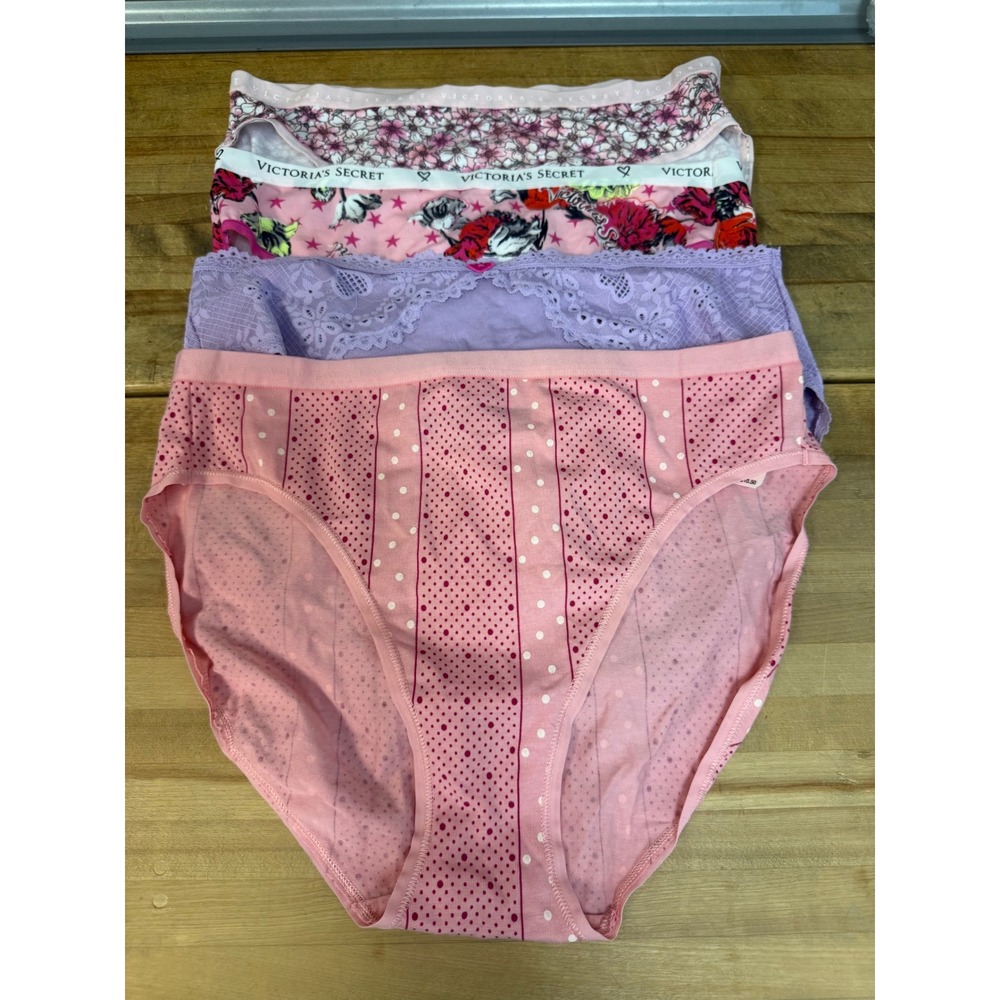 Victoria's Secret Panties Lot 4 Pairs High Leg Briefs Med NWT